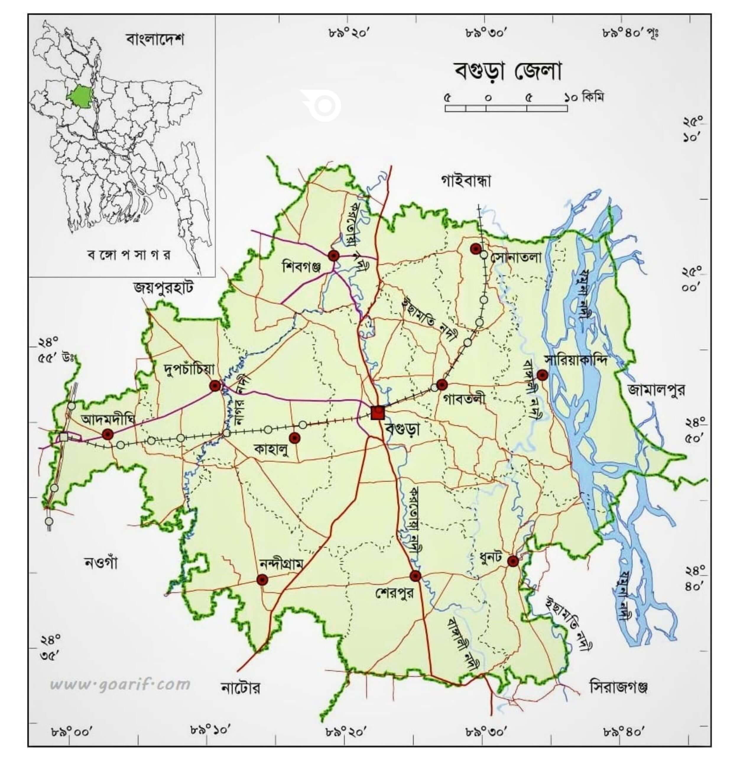 বগুড়া জেলা পরিচিতি - GoArif